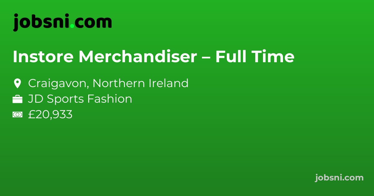 Instore Merchandiser – Full Time