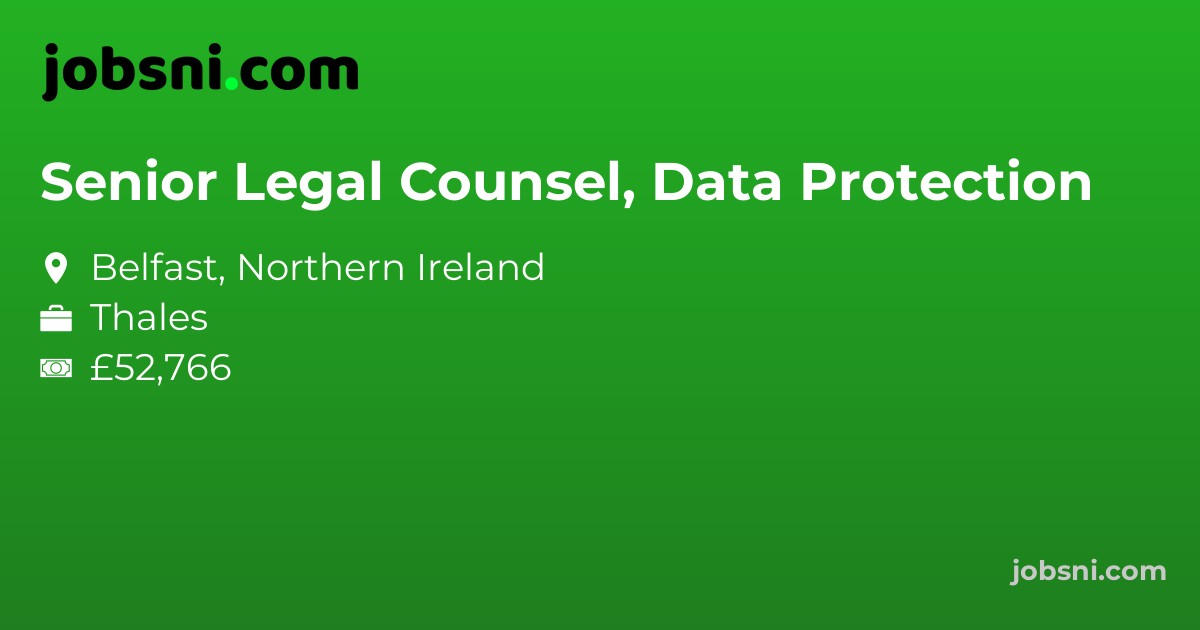 Senior Legal Counsel, Data Protection