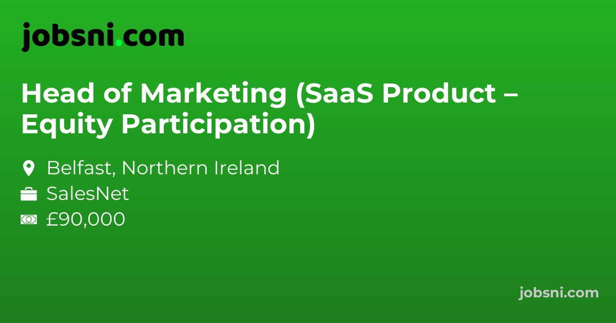 Head of Marketing (SaaS Product – Equity Participation)