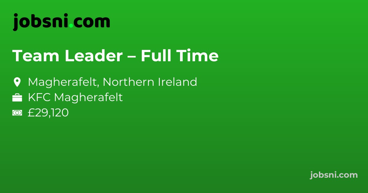 Team Leader – Full Time