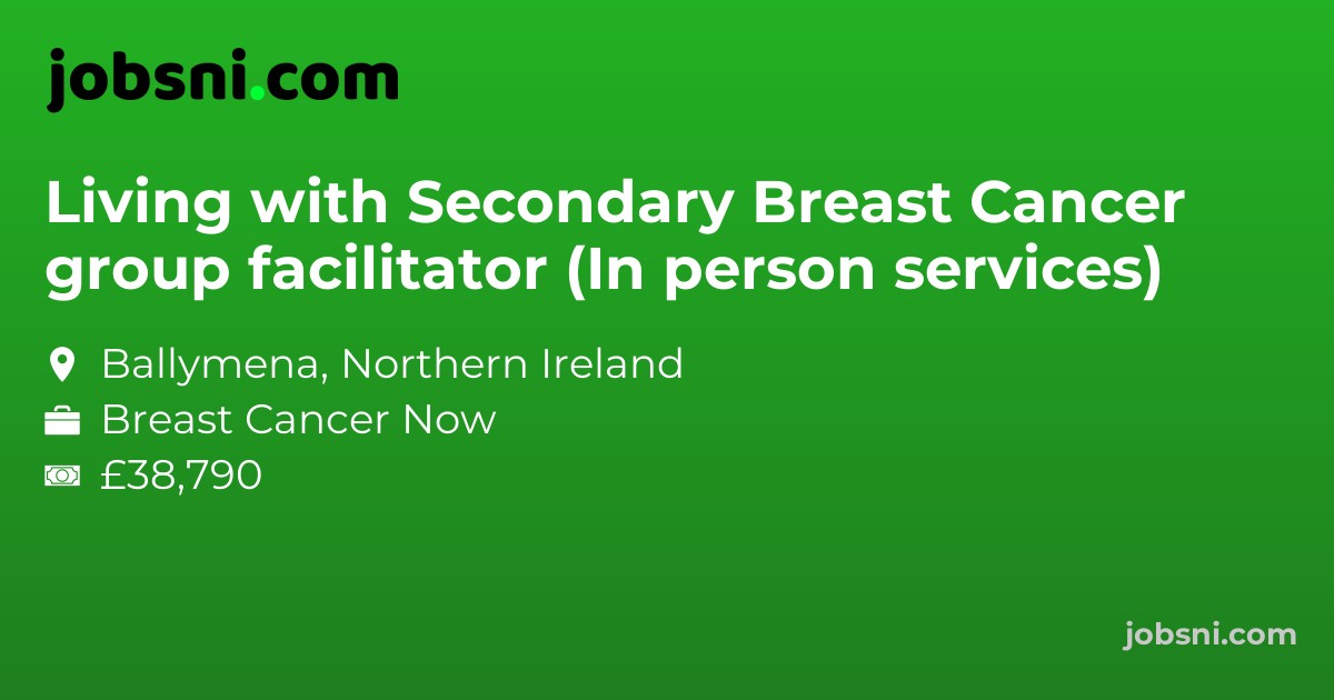 Living with Secondary Breast Cancer group facilitator (In person services)