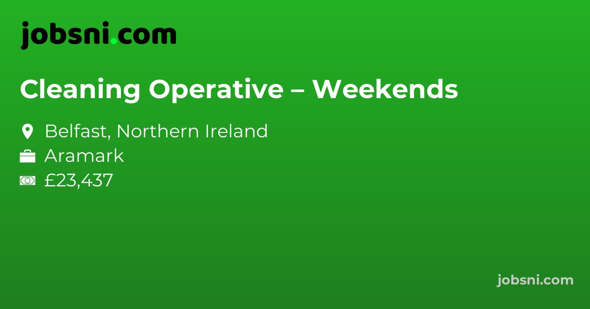 Cleaning Operative – Weekends