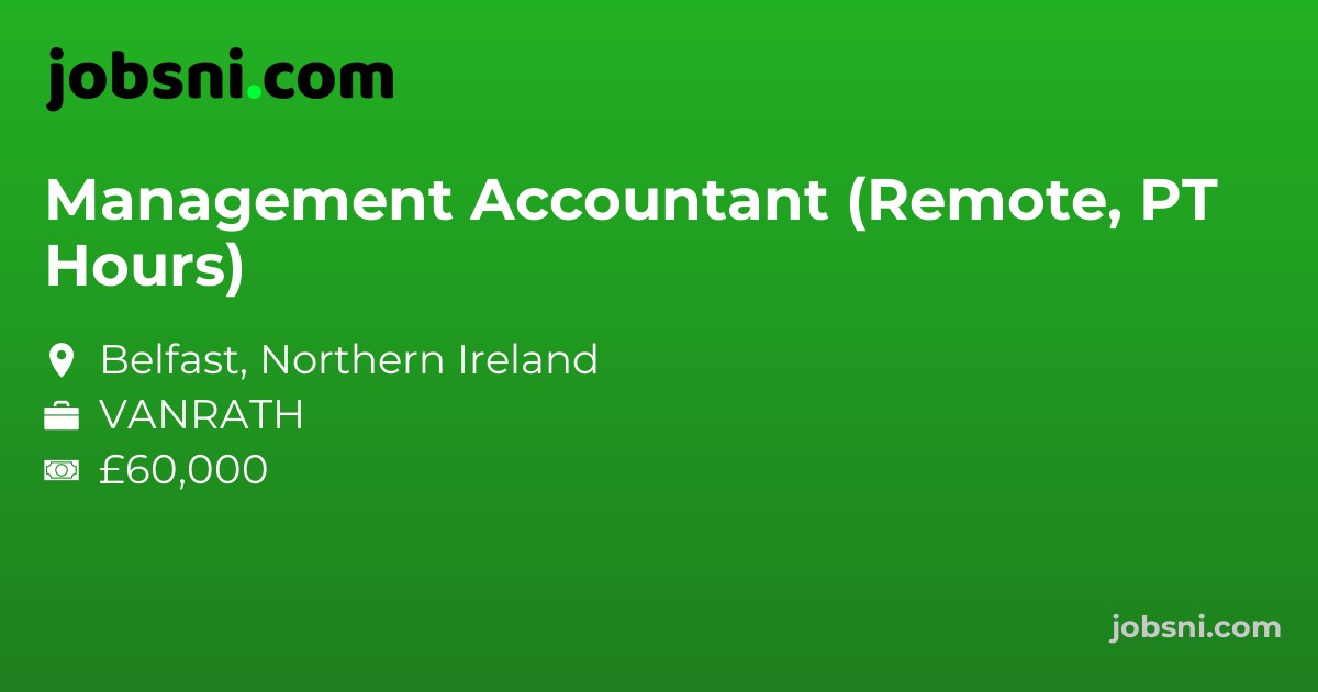 Management Accountant (Remote, PT Hours)