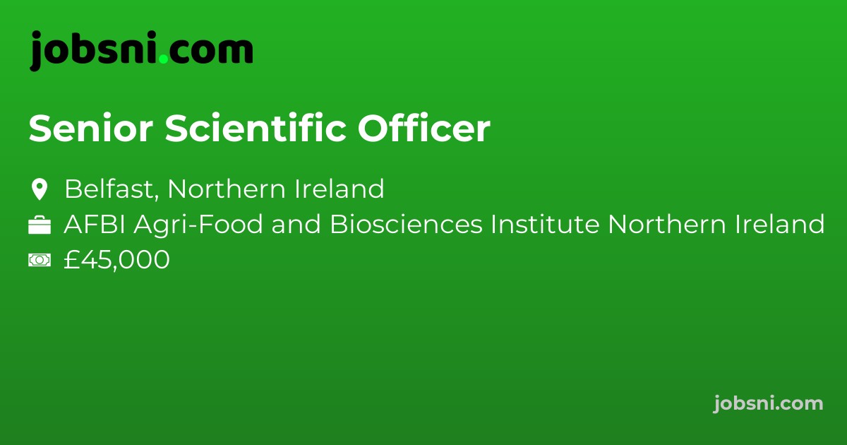Senior Scientific Officer