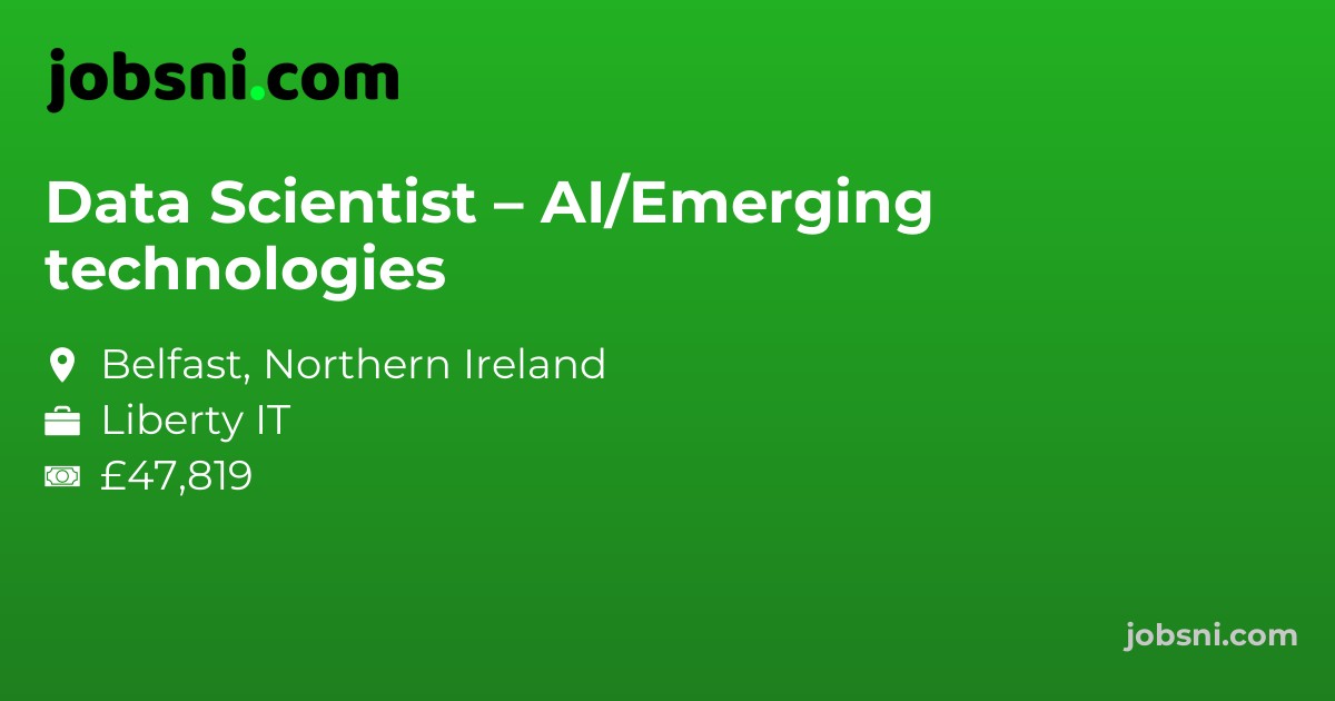 Data Scientist – AI/Emerging technologies