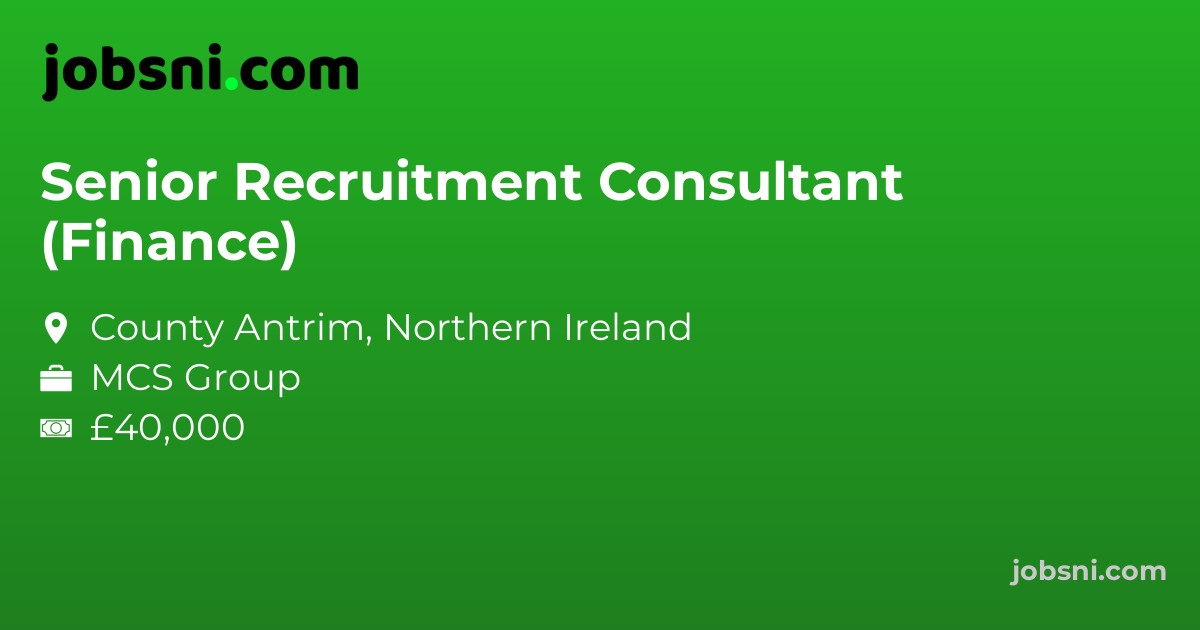 Senior Recruitment Consultant (Finance)