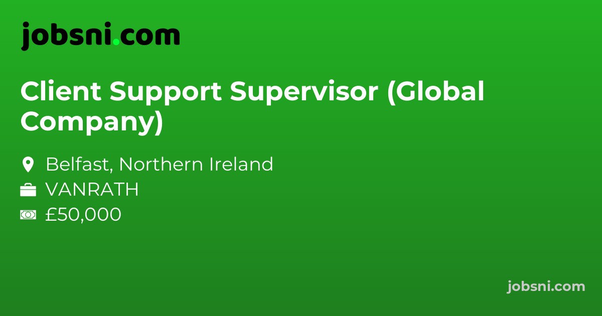 Client Support Supervisor (Global Company)