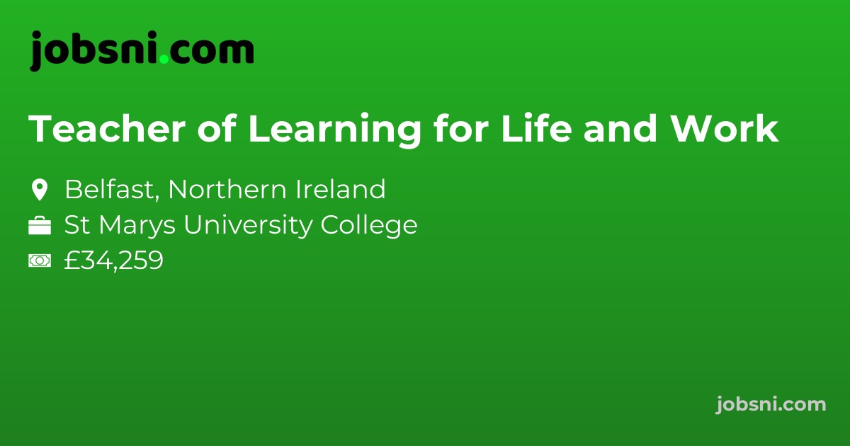 Teacher of Learning for Life and Work