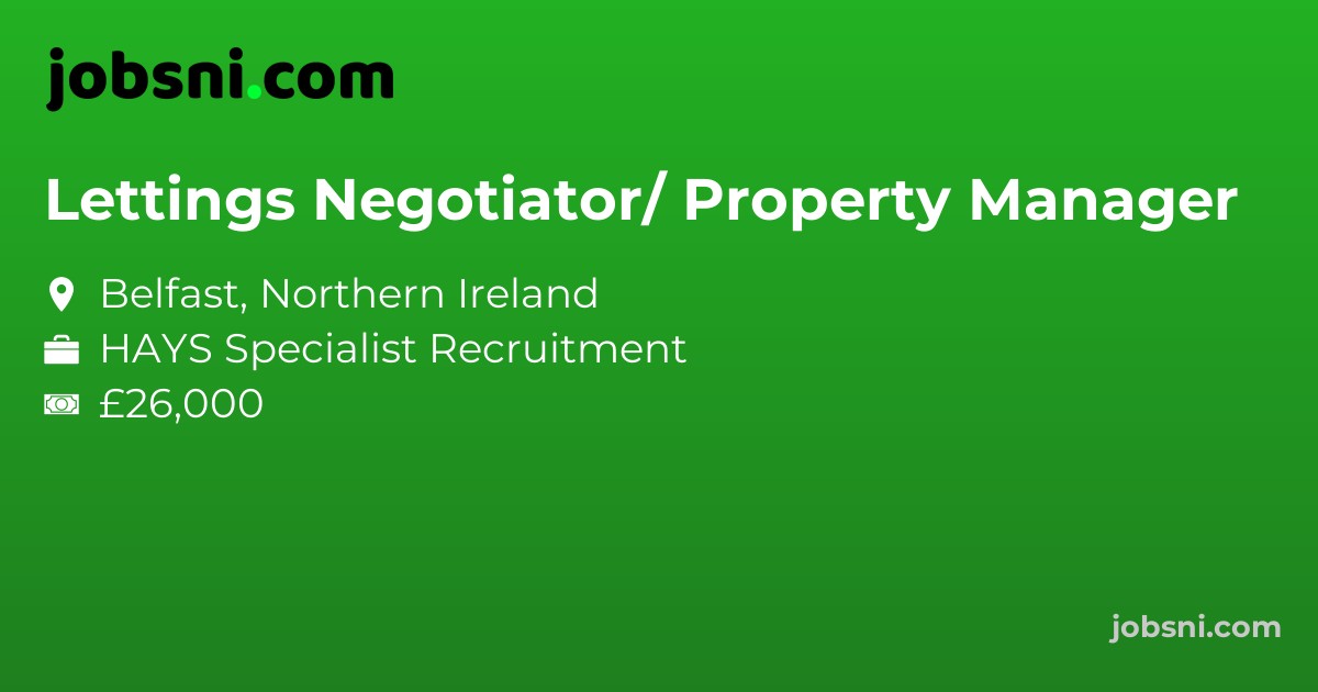 Lettings Negotiator/ Property Manager