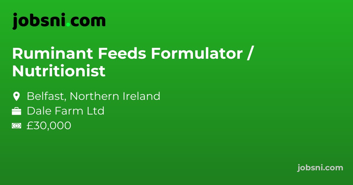 Ruminant Feeds Formulator / Nutritionist