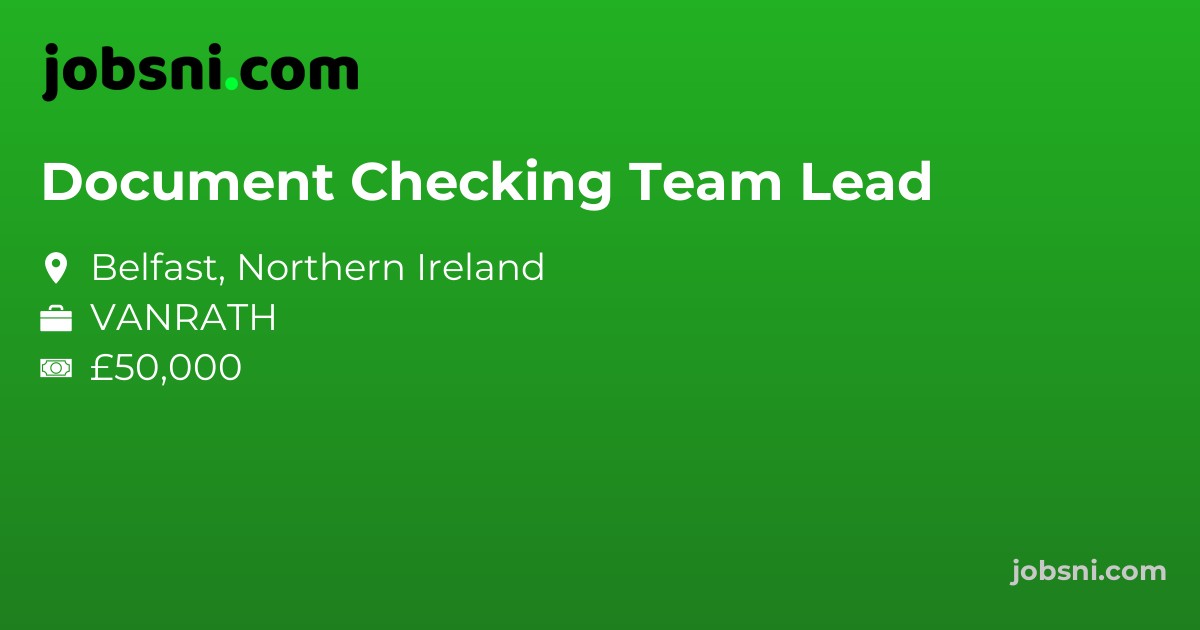 Document Checking Team Lead