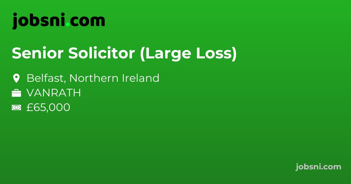 Senior Solicitor (Large Loss)
