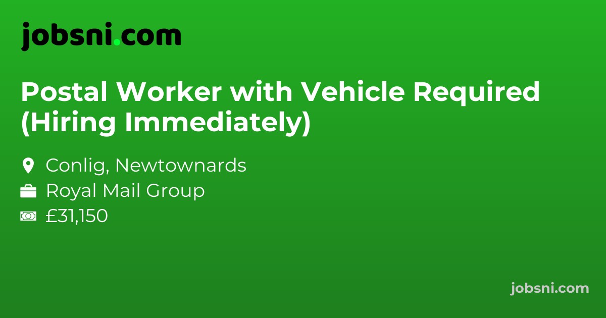Postal Worker with Vehicle Required (Hiring Immediately)