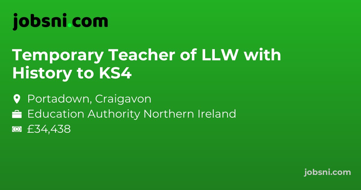 Temporary Teacher of LLW with History to KS4
