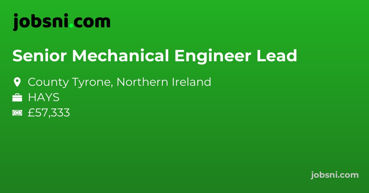 Senior Mechanical Engineer Lead