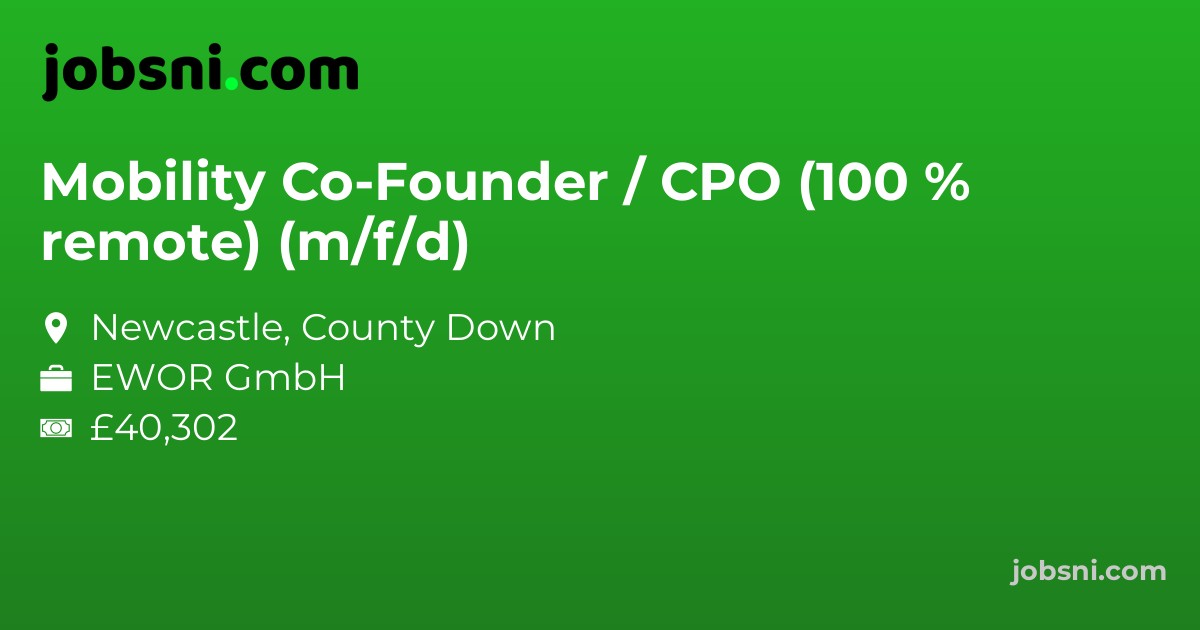Mobility Co-Founder / CPO (100 % remote) (m/f/d)