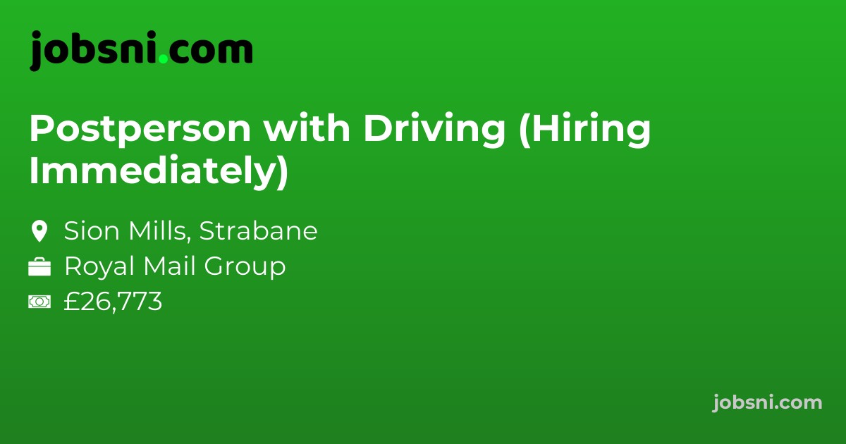 Postperson with Driving (Hiring Immediately)