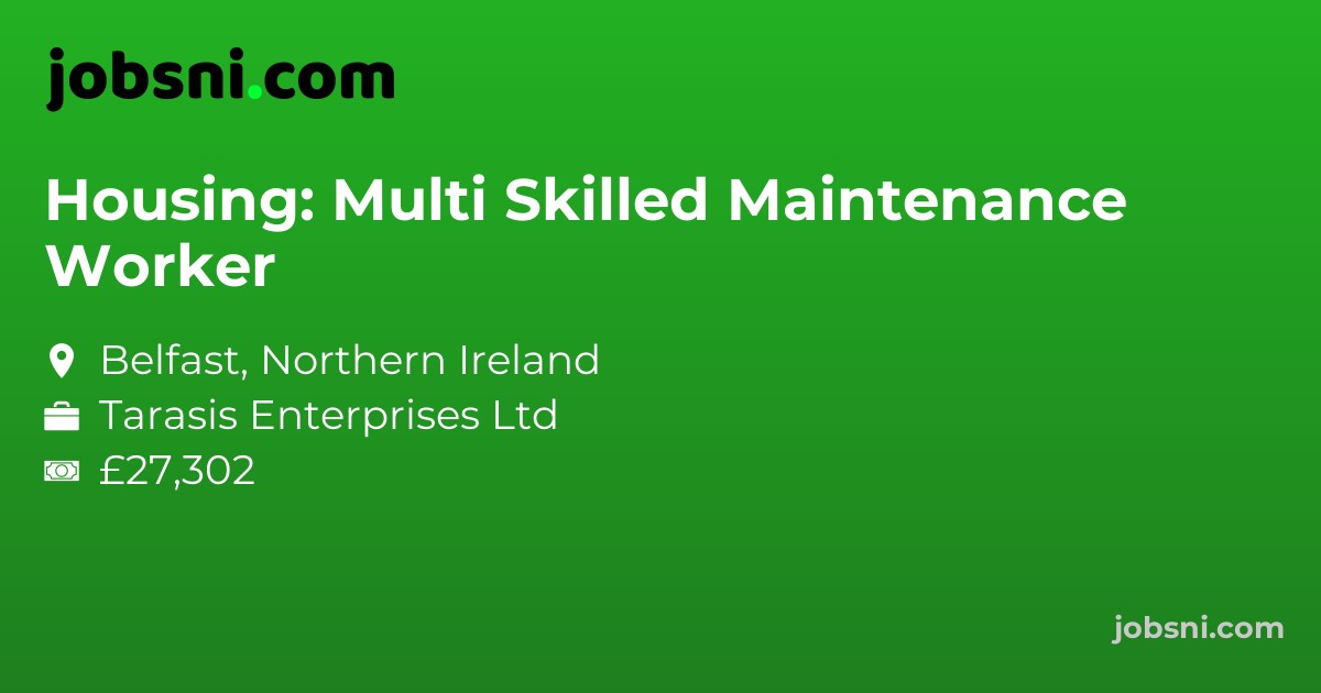 Housing: Multi Skilled Maintenance Worker