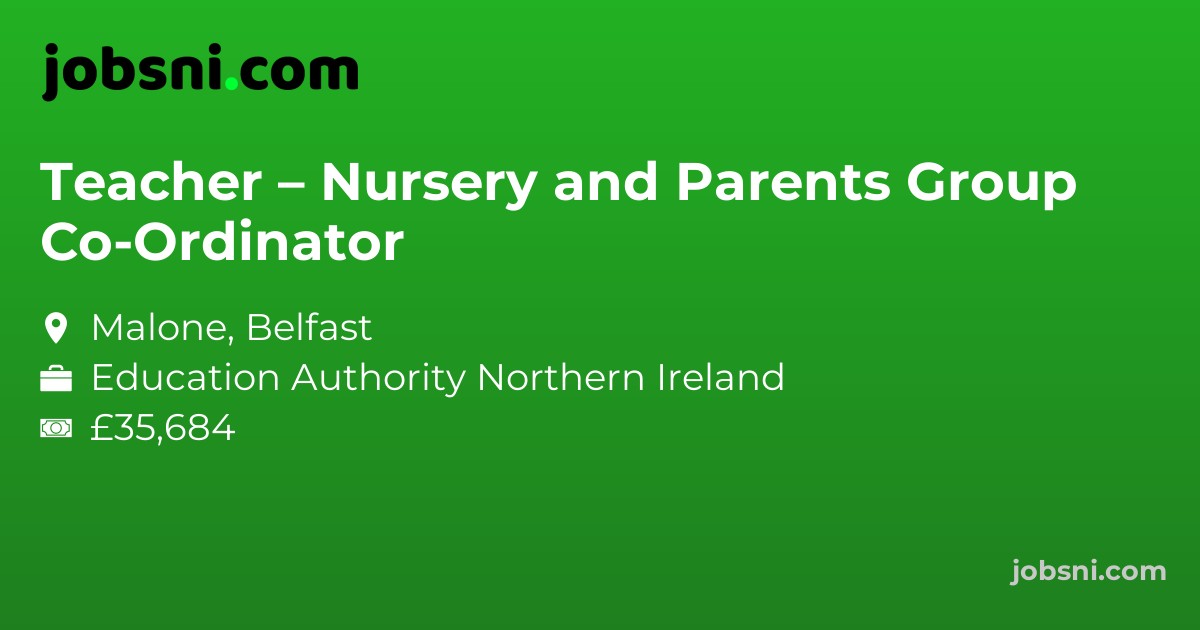 Teacher – Nursery and Parents Group Co-Ordinator