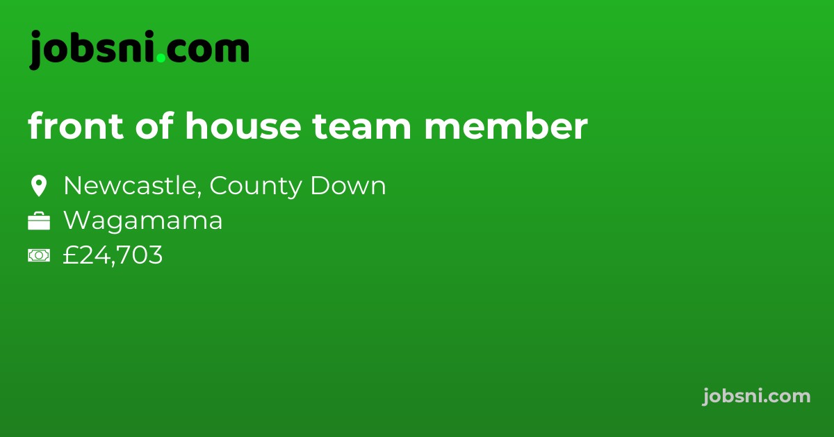 front of house team member