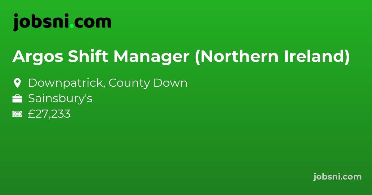 Argos Shift Manager (Northern Ireland)