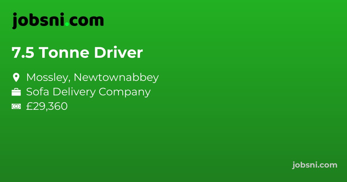 7.5 Tonne Driver