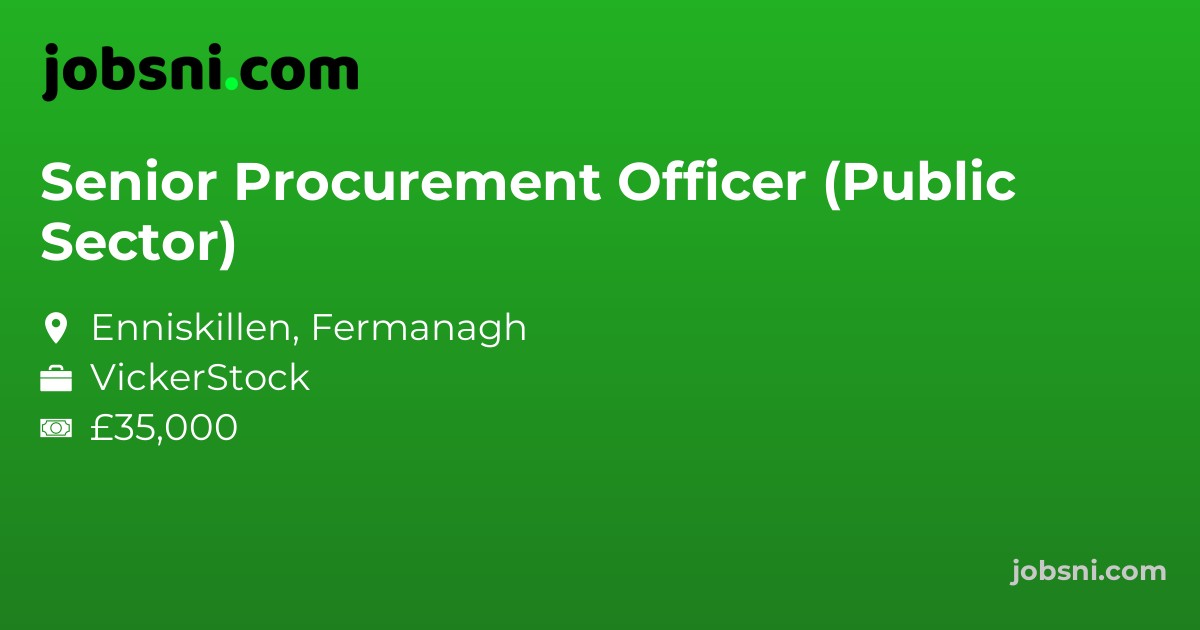 Senior Procurement Officer (Public Sector)
