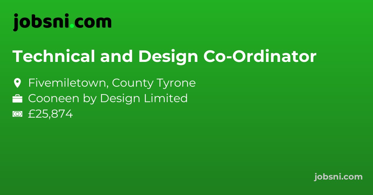 Technical and Design Co-Ordinator