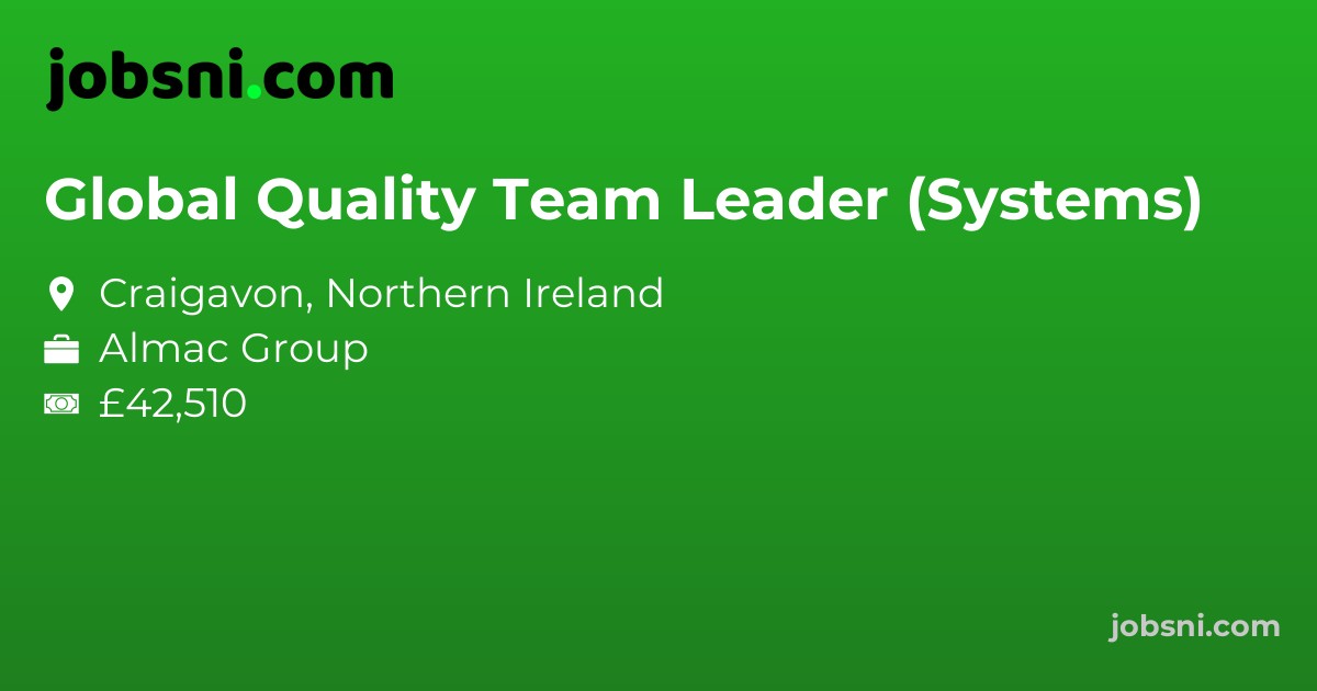 Global Quality Team Leader (Systems)