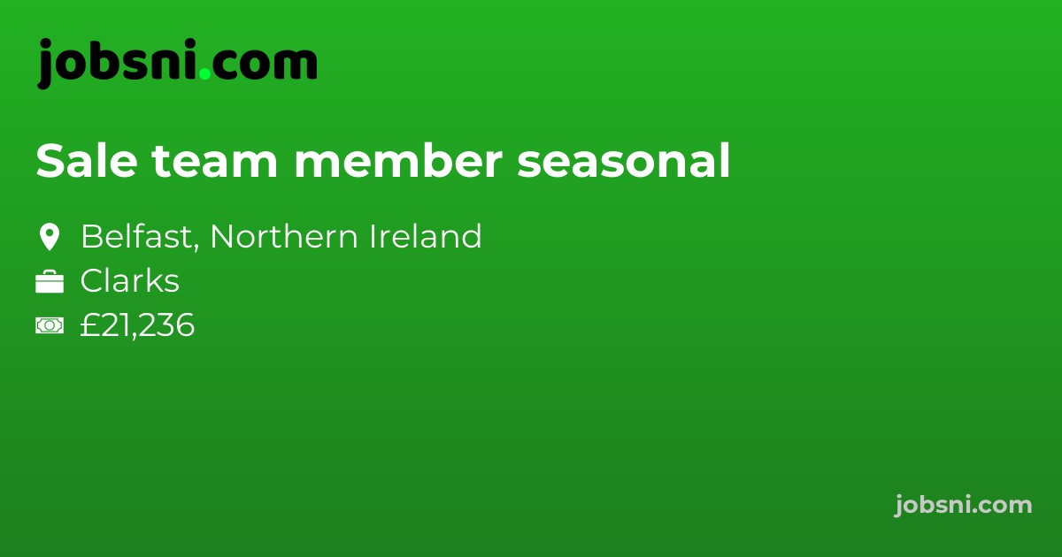 Sale team member seasonal