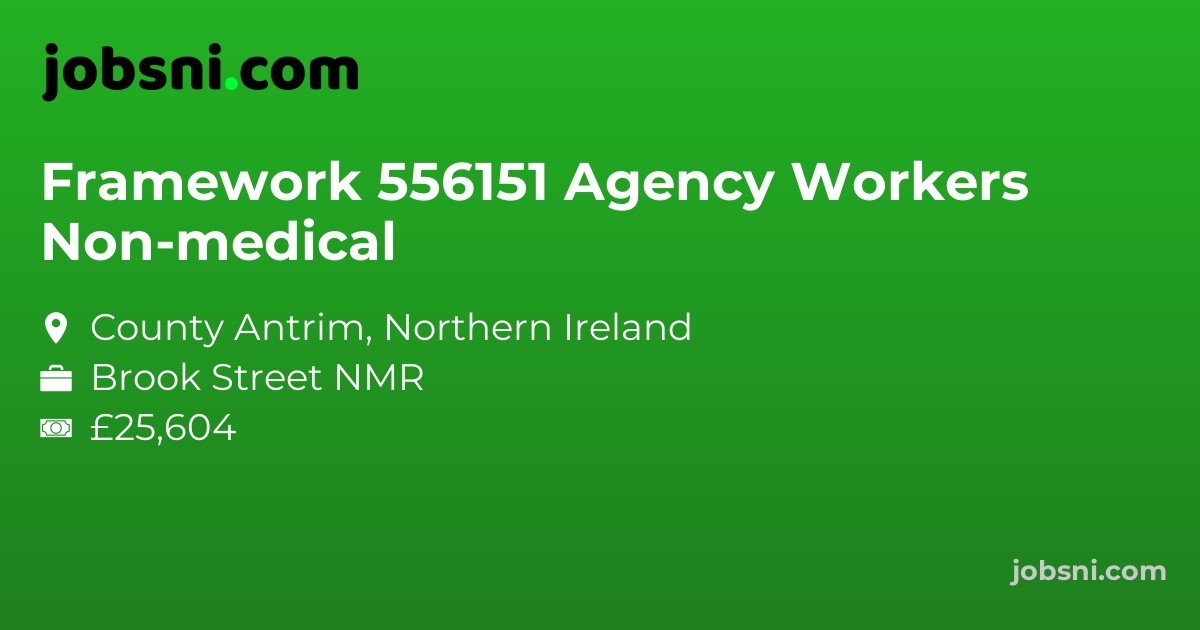 Framework 556151 Agency Workers Non-medical