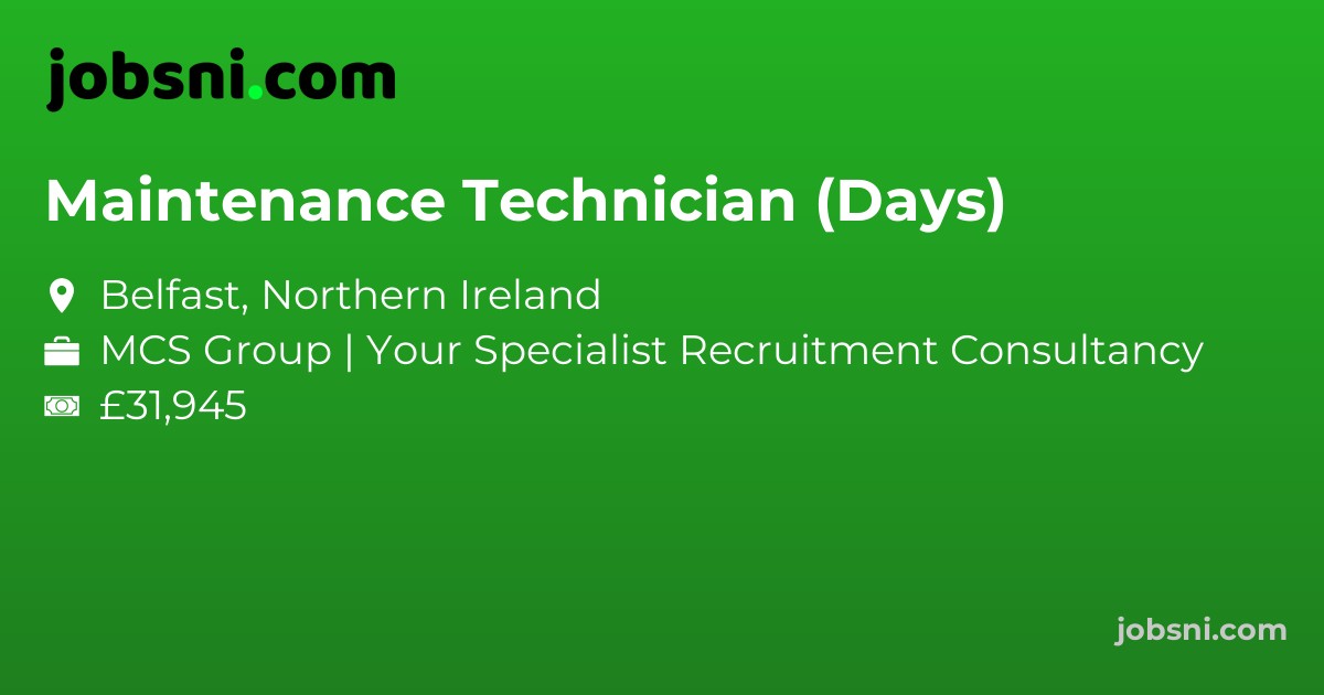 Maintenance Technician (Days)