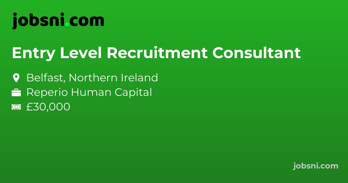 Entry Level Recruitment Consultant