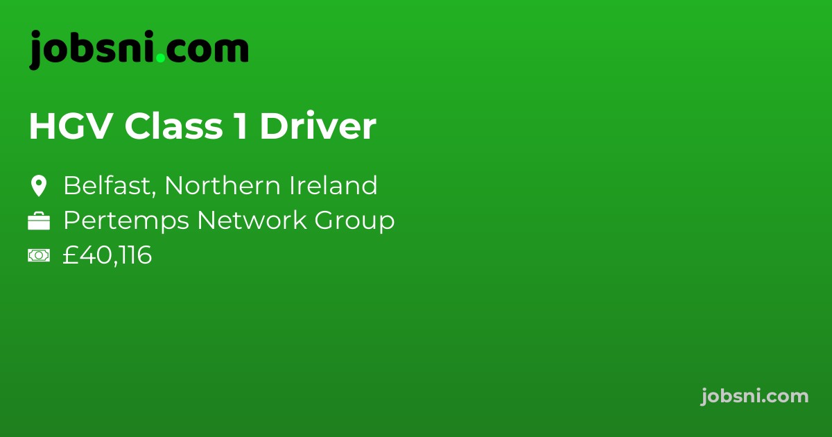 HGV Class 1 Driver
