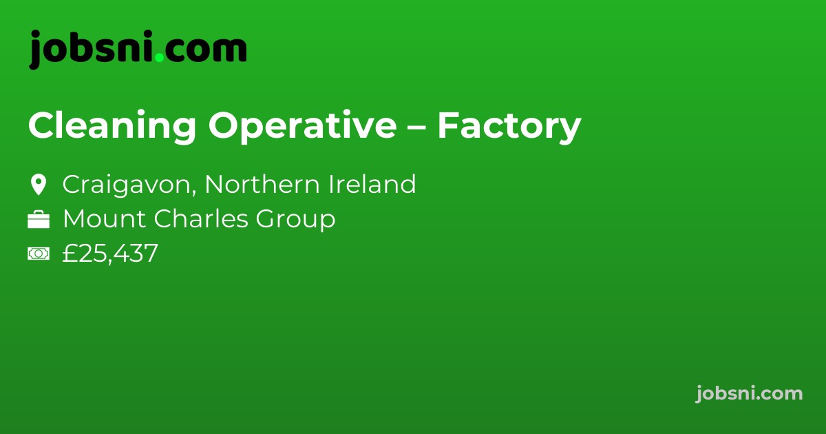 Cleaning Operative – Factory