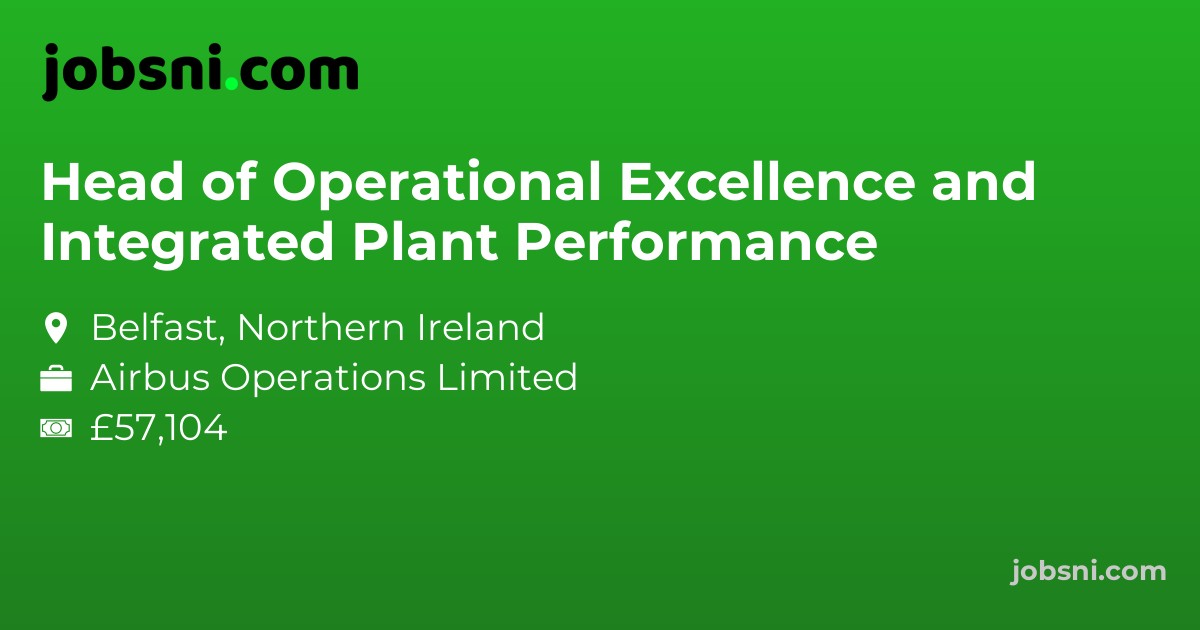 Head of Operational Excellence and Integrated Plant Performance