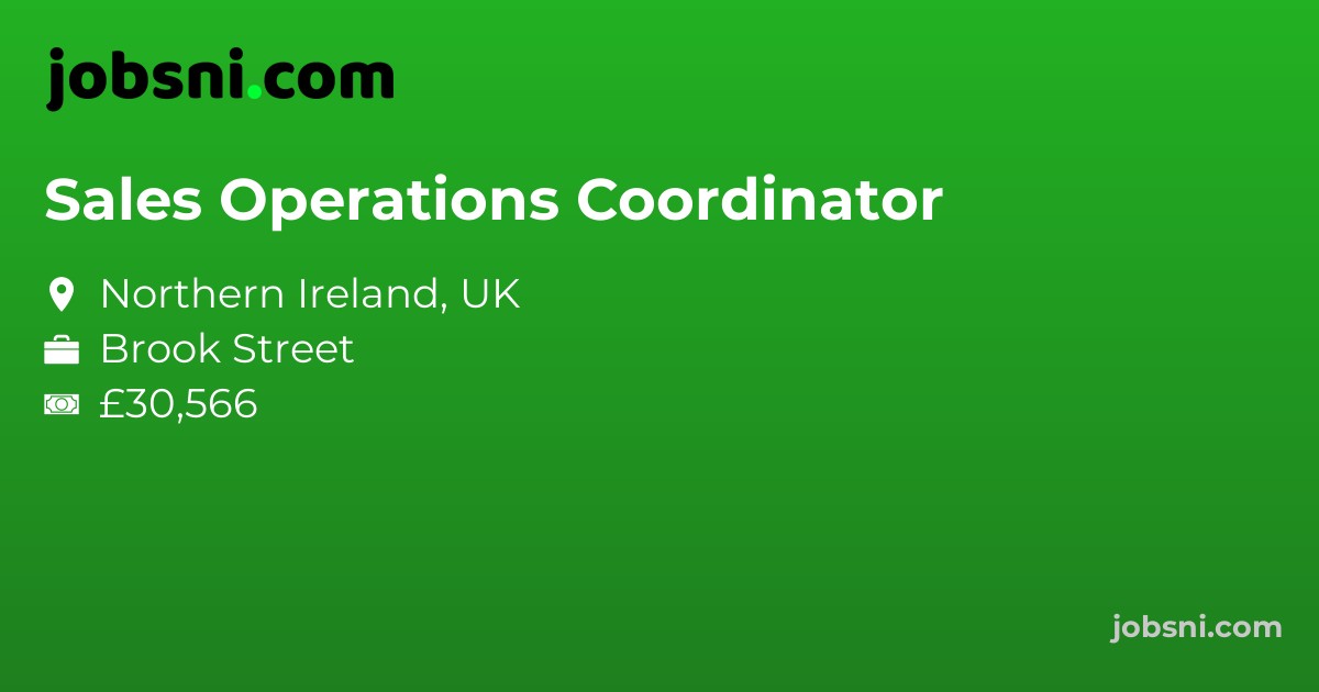 Sales Operations Coordinator