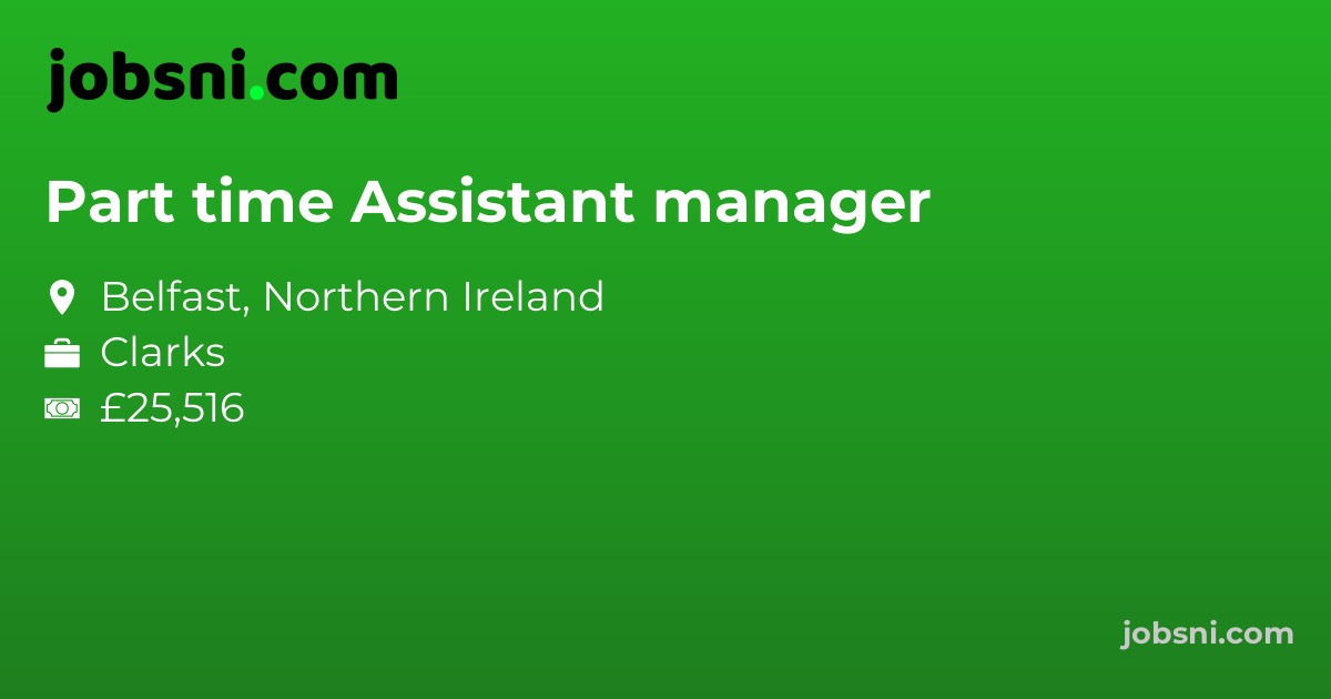 Part time Assistant manager