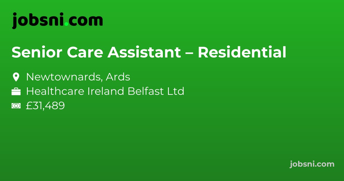 Senior Care Assistant – Residential