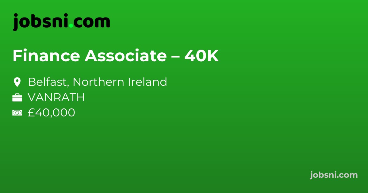 Finance Associate – 40K