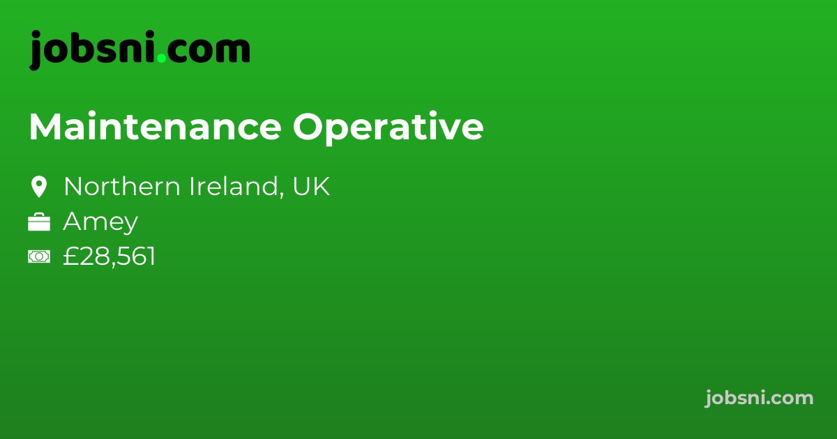 Maintenance Operative