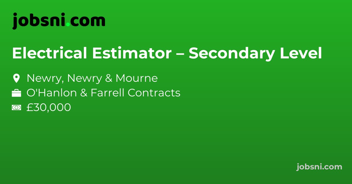 Electrical Estimator – Secondary Level