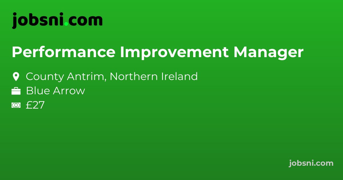 Performance Improvement Manager