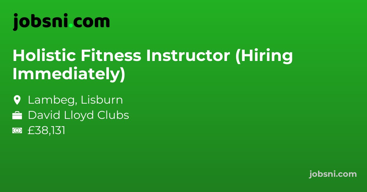 Holistic Fitness Instructor (Hiring Immediately)