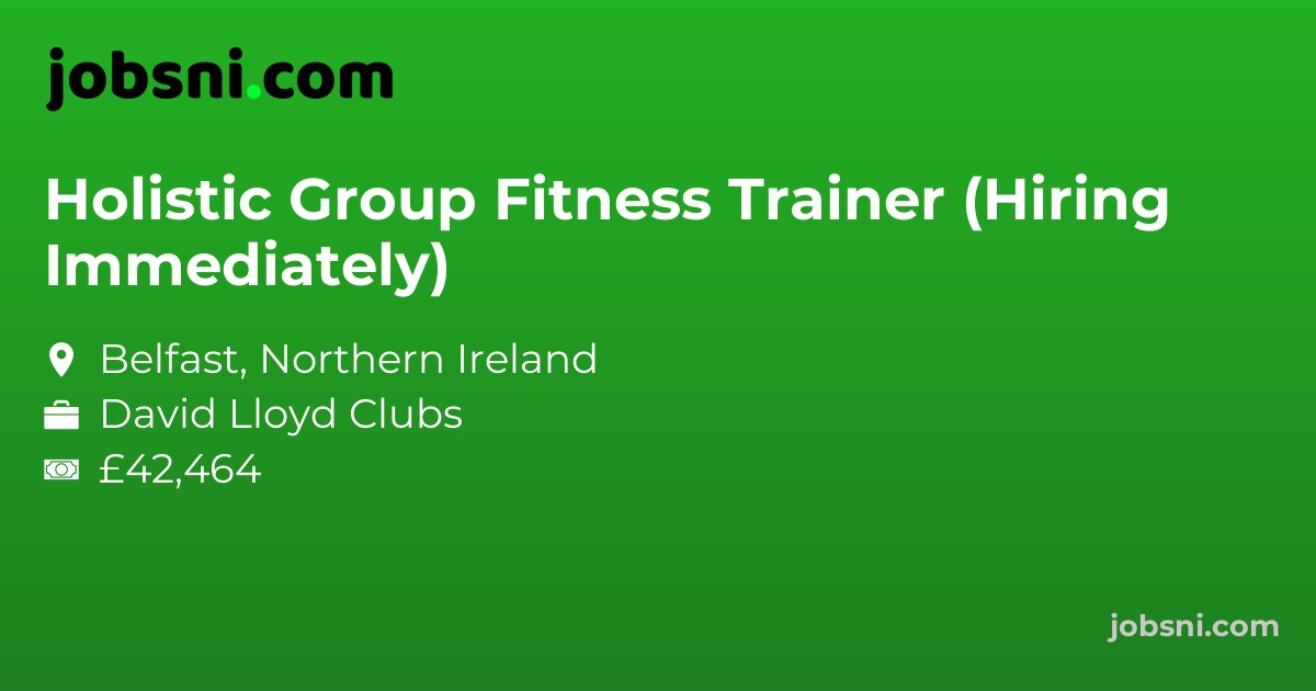 Holistic Group Fitness Trainer (Hiring Immediately)