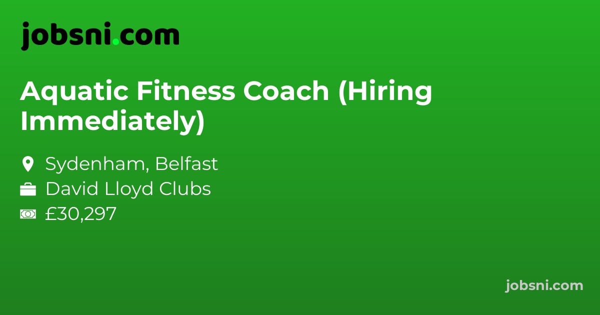 Aquatic Fitness Coach (Hiring Immediately)