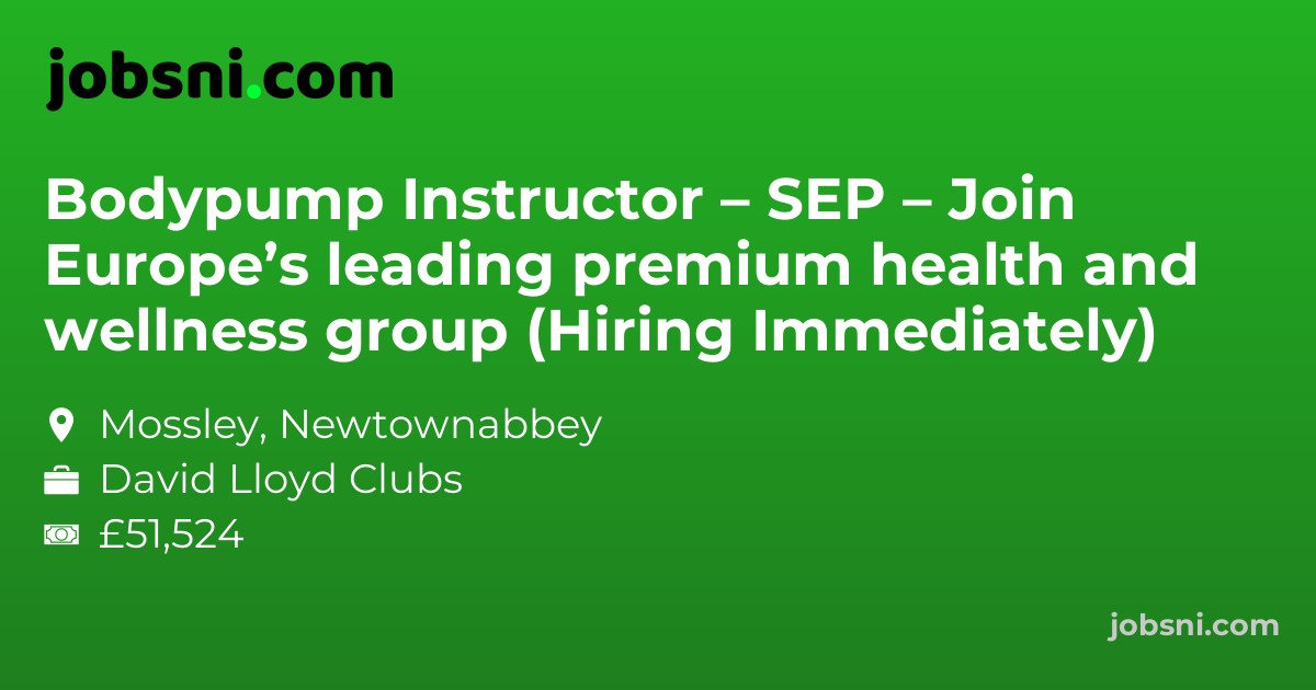 Bodypump Instructor – SEP – Join Europe’s leading premium health and wellness group (Hiring Immediately)