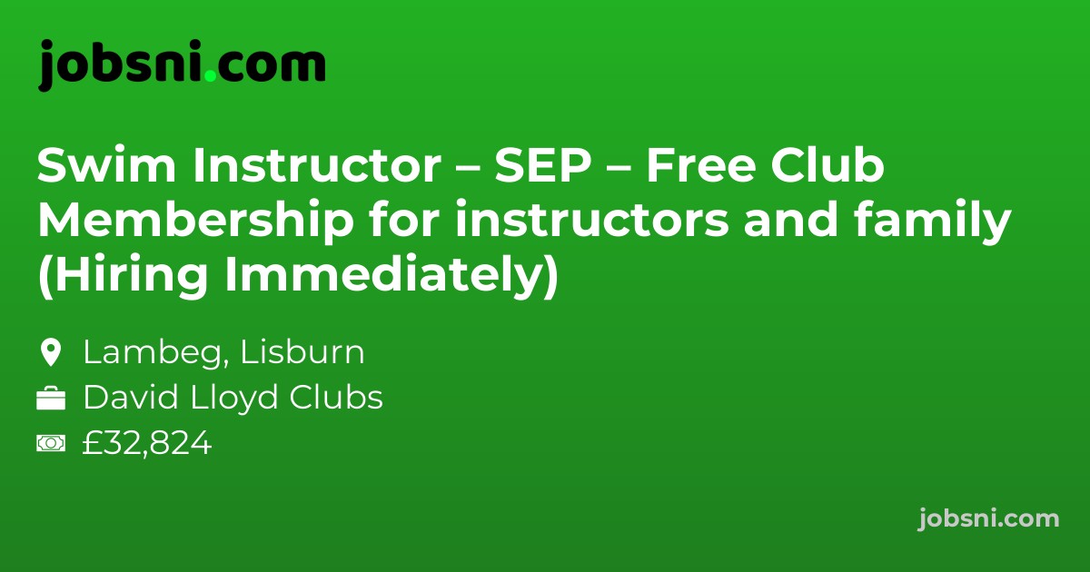 Swim Instructor – SEP – Free Club Membership for instructors and family (Hiring Immediately)