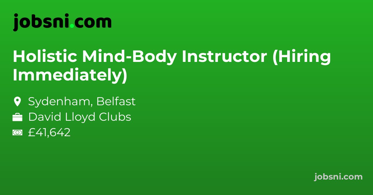 Holistic Mind-Body Instructor (Hiring Immediately)