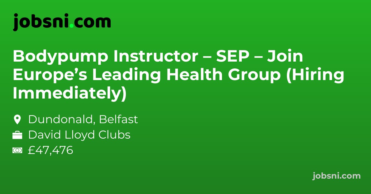 Bodypump Instructor – SEP – Join Europe’s Leading Health Group (Hiring Immediately)